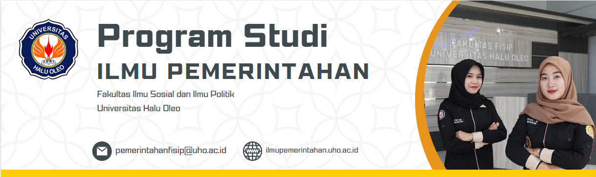 Program Studi Ilmu Pemerintahan Fakultas Ilmu Sosial dan Ilmu Politik Universitas Halu Oleo